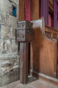 THE POOR BOX ST GEORGES CHURCH BREDE