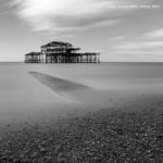 The pier and the receding tide