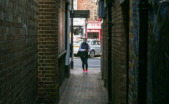 66 Down the narrow alley
