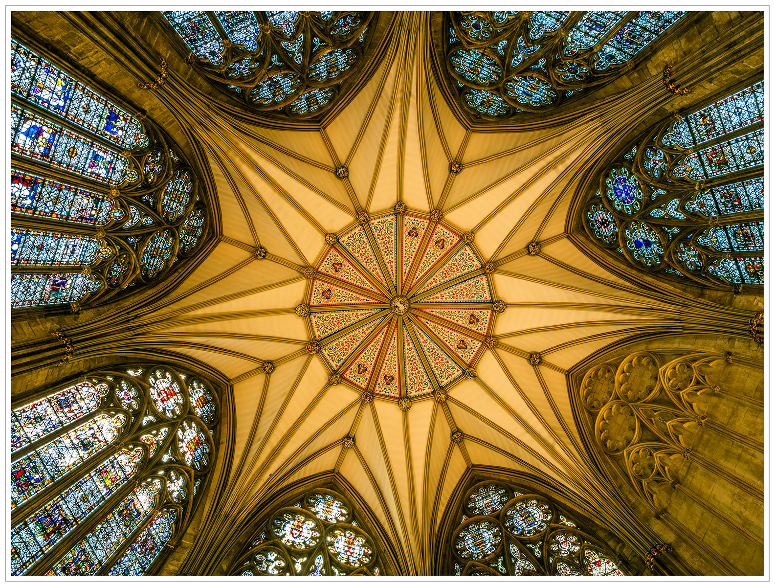 2nd Place - Looking Up in the Chapter House, York Minster by Ray Bridges LRPS, CPAGB, ADPS, BPE4, AFIAP, HON, CPE
