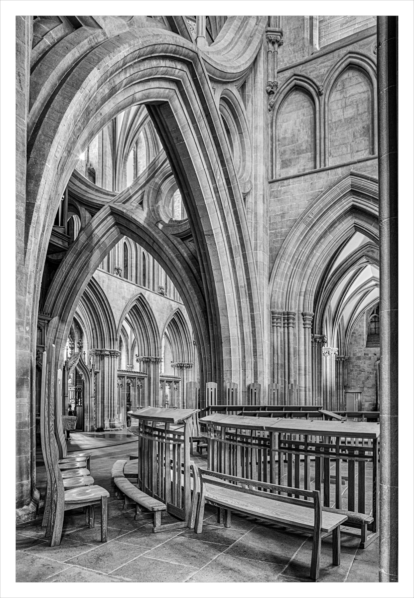 1st Place - Wells Cathedral, Chir seats beneath Crossing and Scissor Arches by Clive Tanner FRPS, MPAGB, FIPF, AWPF, APAGB