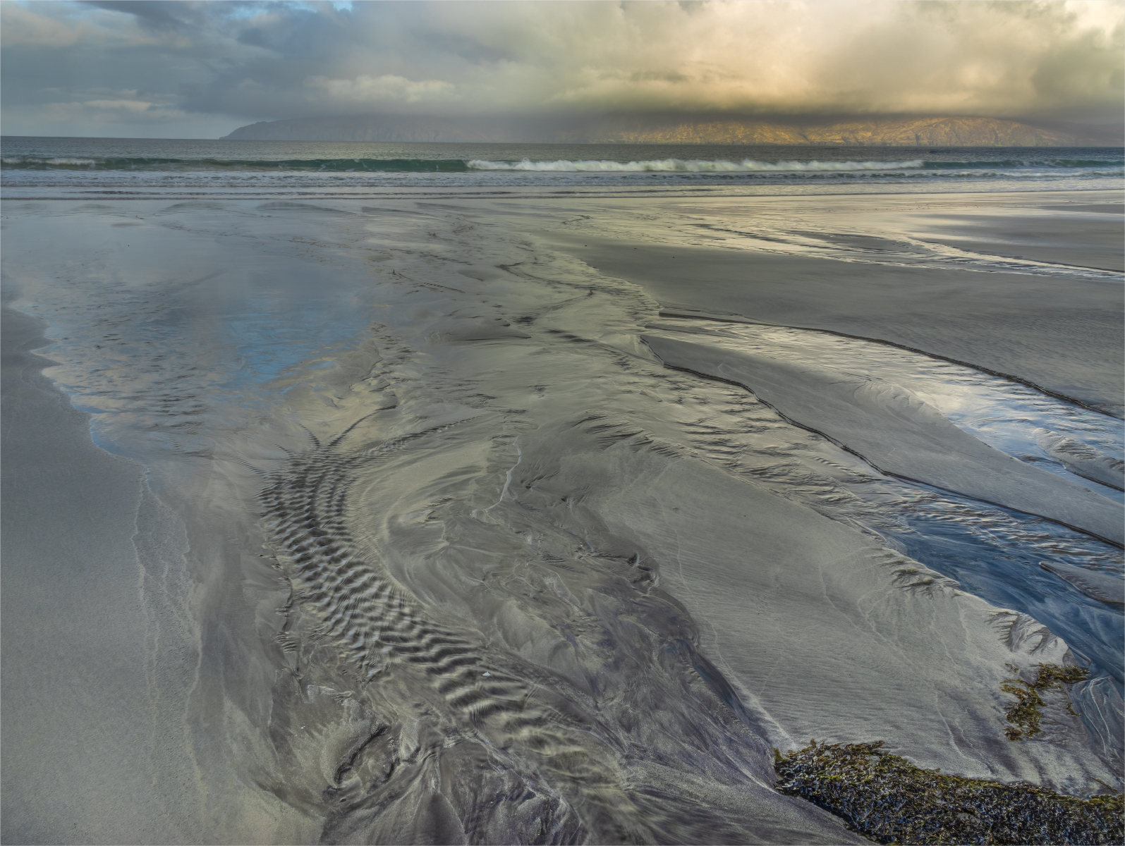 3rd Place - Sand markings looking towards Rum, Scotland by Roger Parker DPAGB